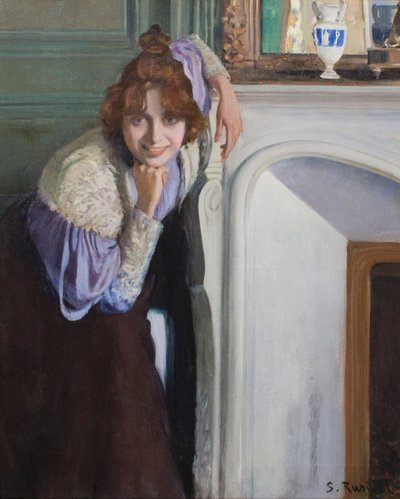 Laughing Girl by Santiago Rusiñol